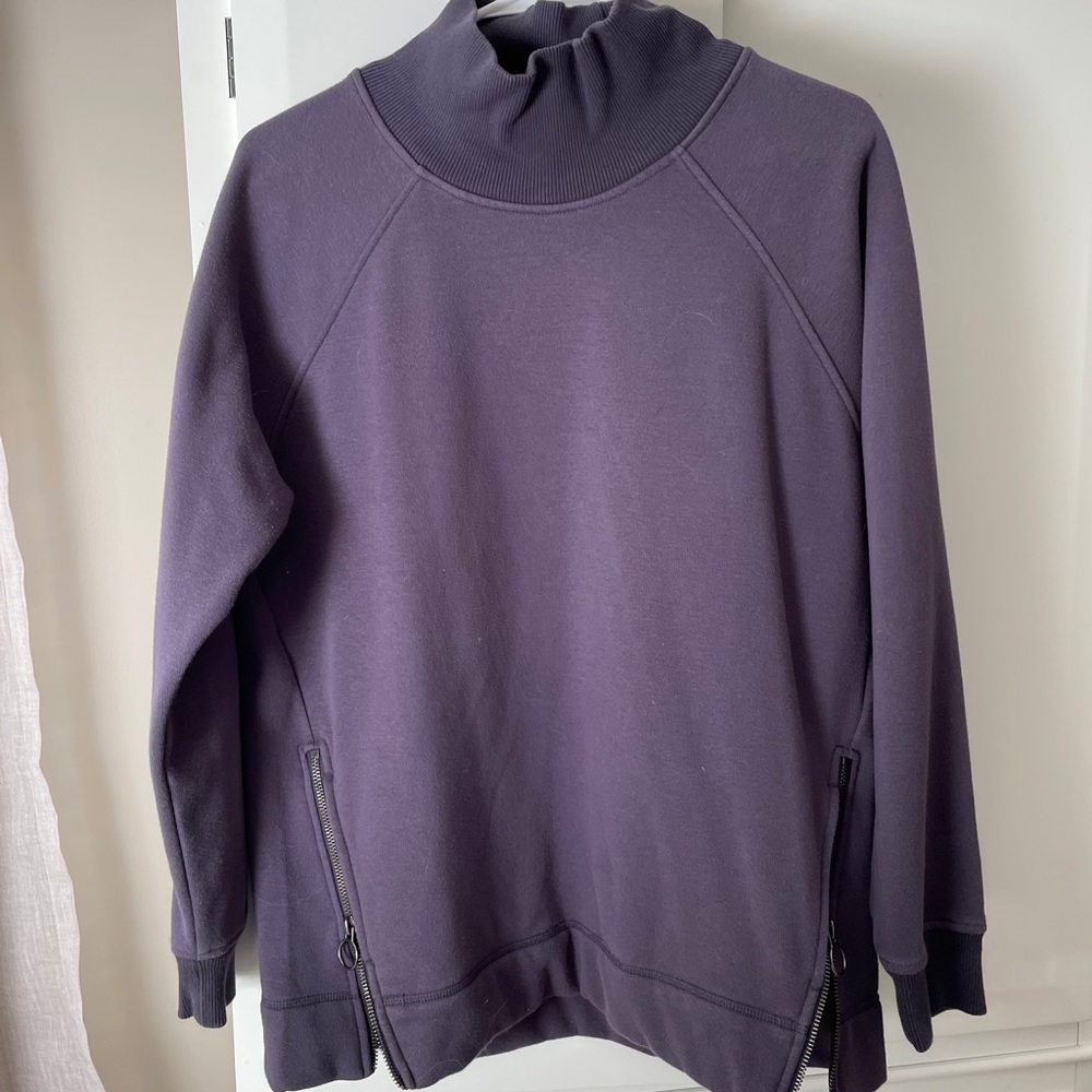 Cozy Karma Side Zip Funnel Neck